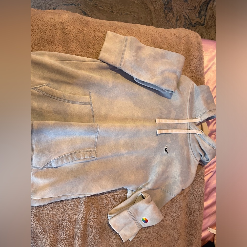 Blue and white jacket